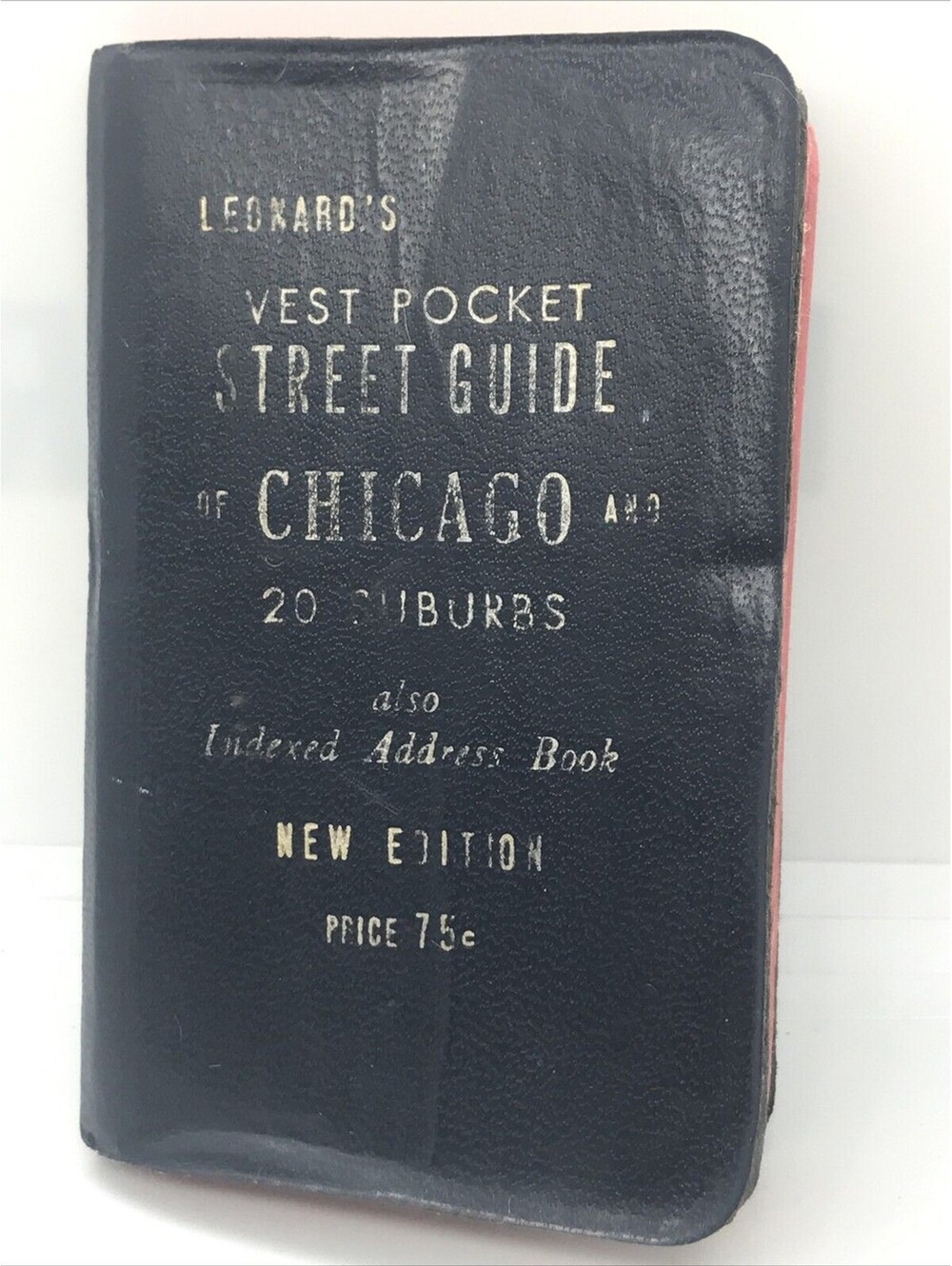 1968 LEONARD'S VEST POCKET STREET GUIDE OF CHICAGO & 20 SUBURBS 1969 1979 MAP